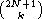 (2N+1)
   k